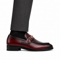 Eric - Men's Oxblood Calf Leather Loafer