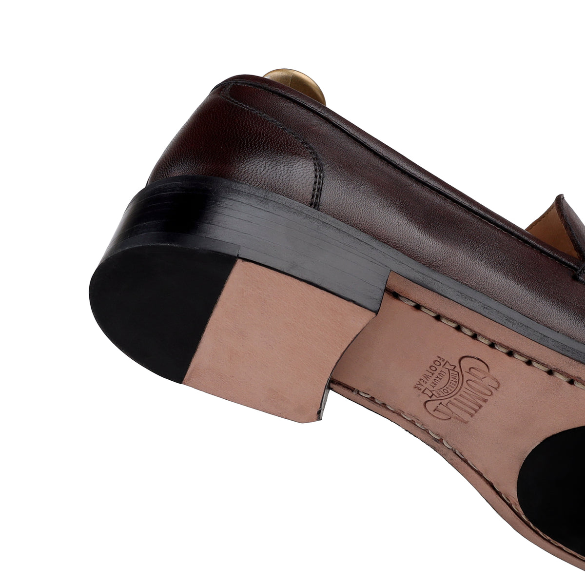 Lukas - Men's Brown Patina Calf Leather Loafer
