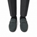 Clint- Men's Grey Suede Leather Driver