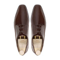 Liege - Men's Dark Brown Patent Derby Shoe