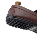 Jamie - Men's Light Brown Crocodile Textured & Calf Leather Driver
