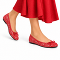 Serelina - Red Fuchsia Leather Pump
