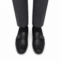 Devin - Men's Black Milled Leather Driver
