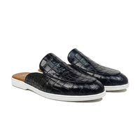 Rook - Men's Black Calf Leather Slipper