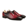 Yori - Men's Red Patina Calf Leather Wholecut Shoe