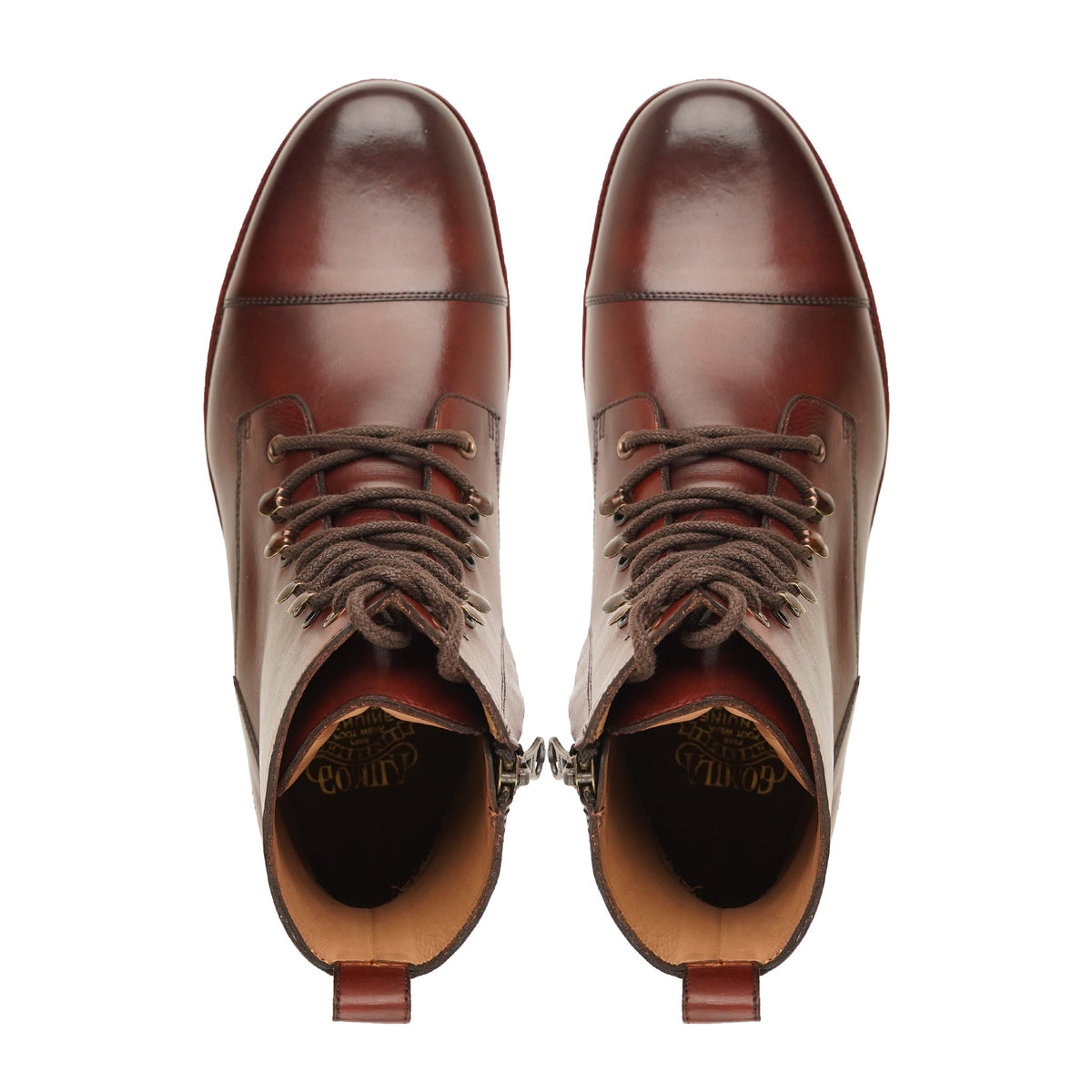 Tuocs - Men's Burnished Brown Calf Leather Boot