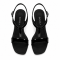 Coco - Women's Black Strapped Heels