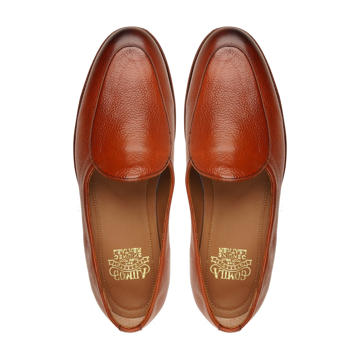 Vintage - Men's Tan Pebble Grain Leather Loafer