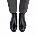 Drake  - Men's Black Calf Leather Chelsea Boot