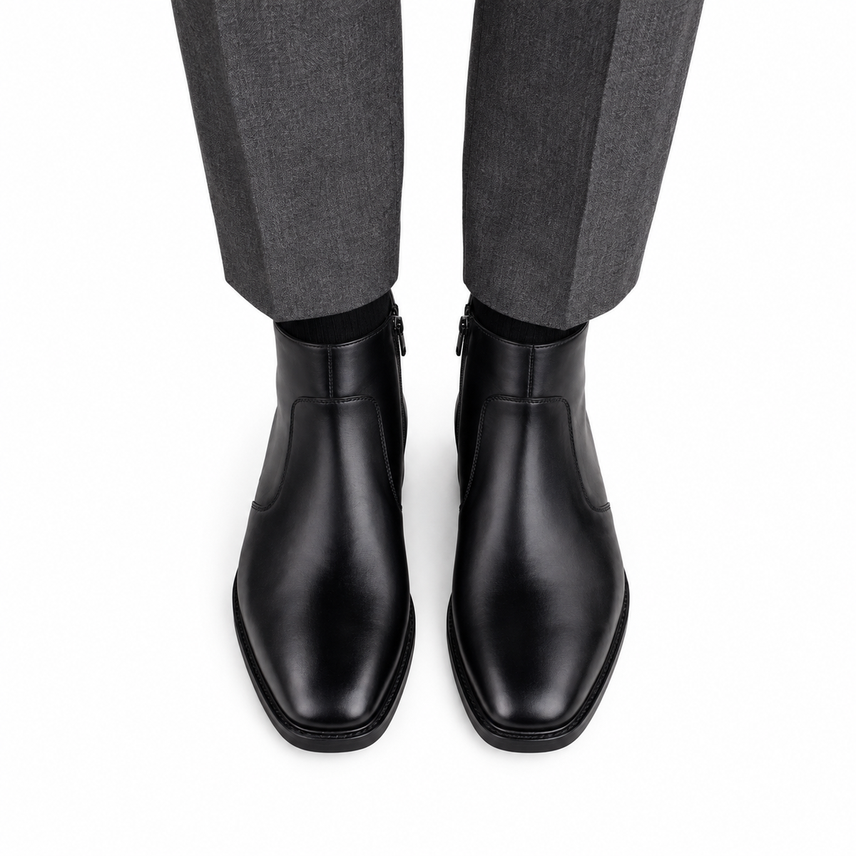 Drake  - Men's Black Calf Leather Chelsea Boot