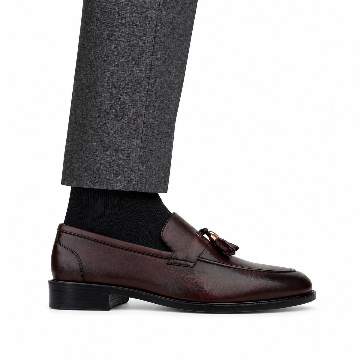 Lukas - Men's Brown Patina Calf Leather Loafer