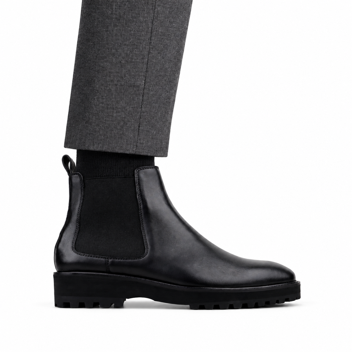 Casey  - Men's Black Calf Leather Chelsea Boot