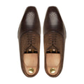 Cedro - Men's Dark Brown Kid Suede Oxford Shoe