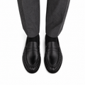 Alexis - Men's Black Sheep Skin Leather Loafer