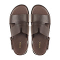 Amora - Men's Dark Brown Calf Leather Sandal