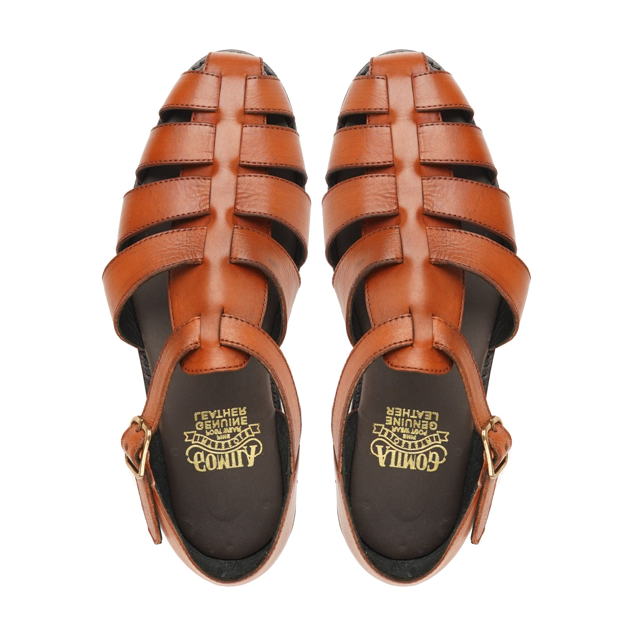 Arisa - Men's Tan Calf Leather Sandal