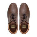 Karth - Men's Brown Pebble Grain Leather Boot