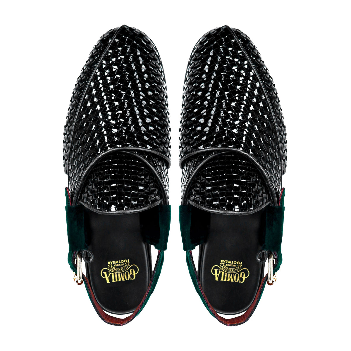 Alder - Men's Black Patent Leather Sandal