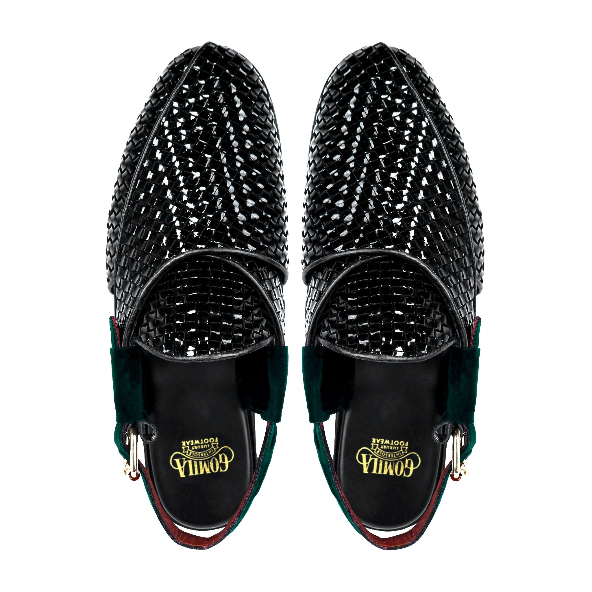 Alder - Men's Black Patent Leather Sandal