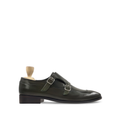 Amari - Men's Burnished Dark Green Calf Leather Double Monkstrap