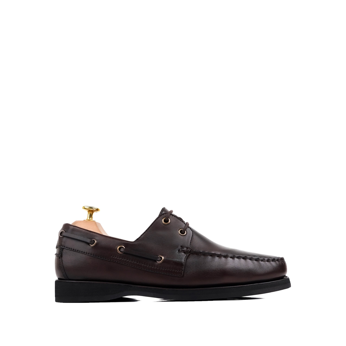 Anymz - Men's Dark Brown Calf Leather Derby Shoe