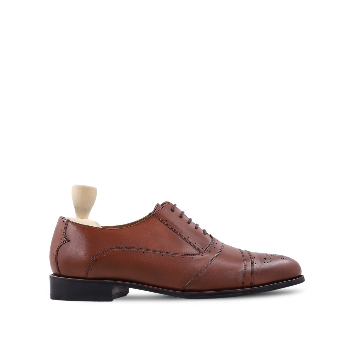 Aryan - Men's Brown Calf Leather Oxford Shoe
