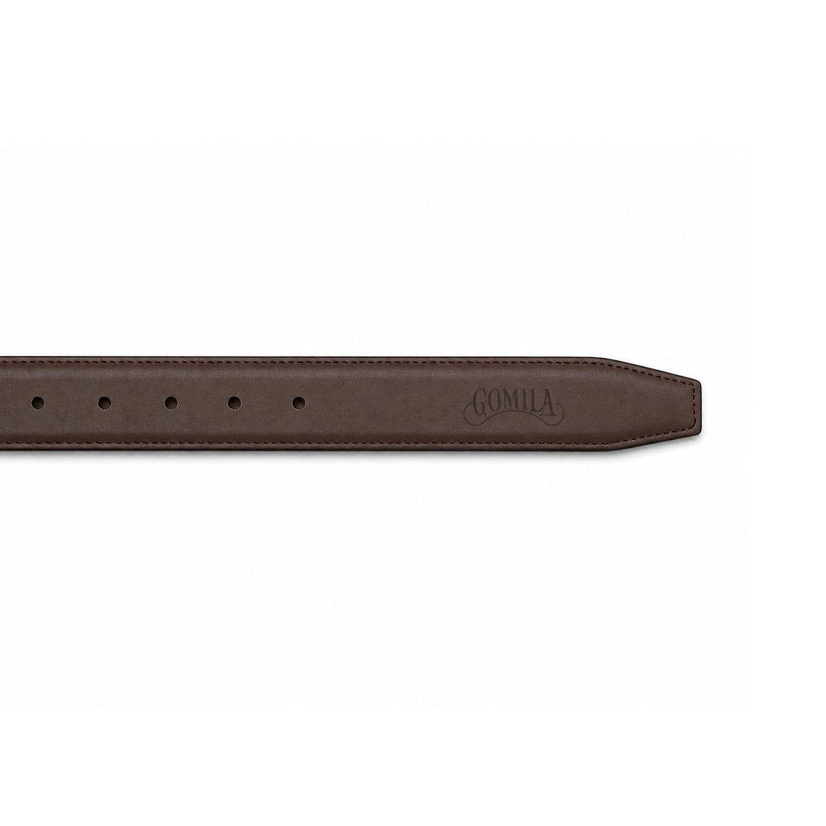 Avex - Men's Black and Dark Brown two Side Calf Leather Belt