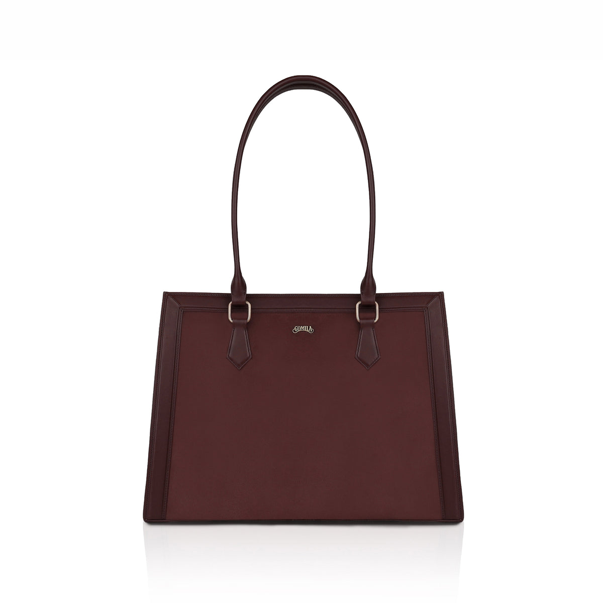 Amelia  -  Oxblood Suede Leather & Leather Hand Bag