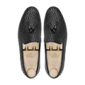 Borlange - Men's Black Hand Woven Calf Leather Loafer