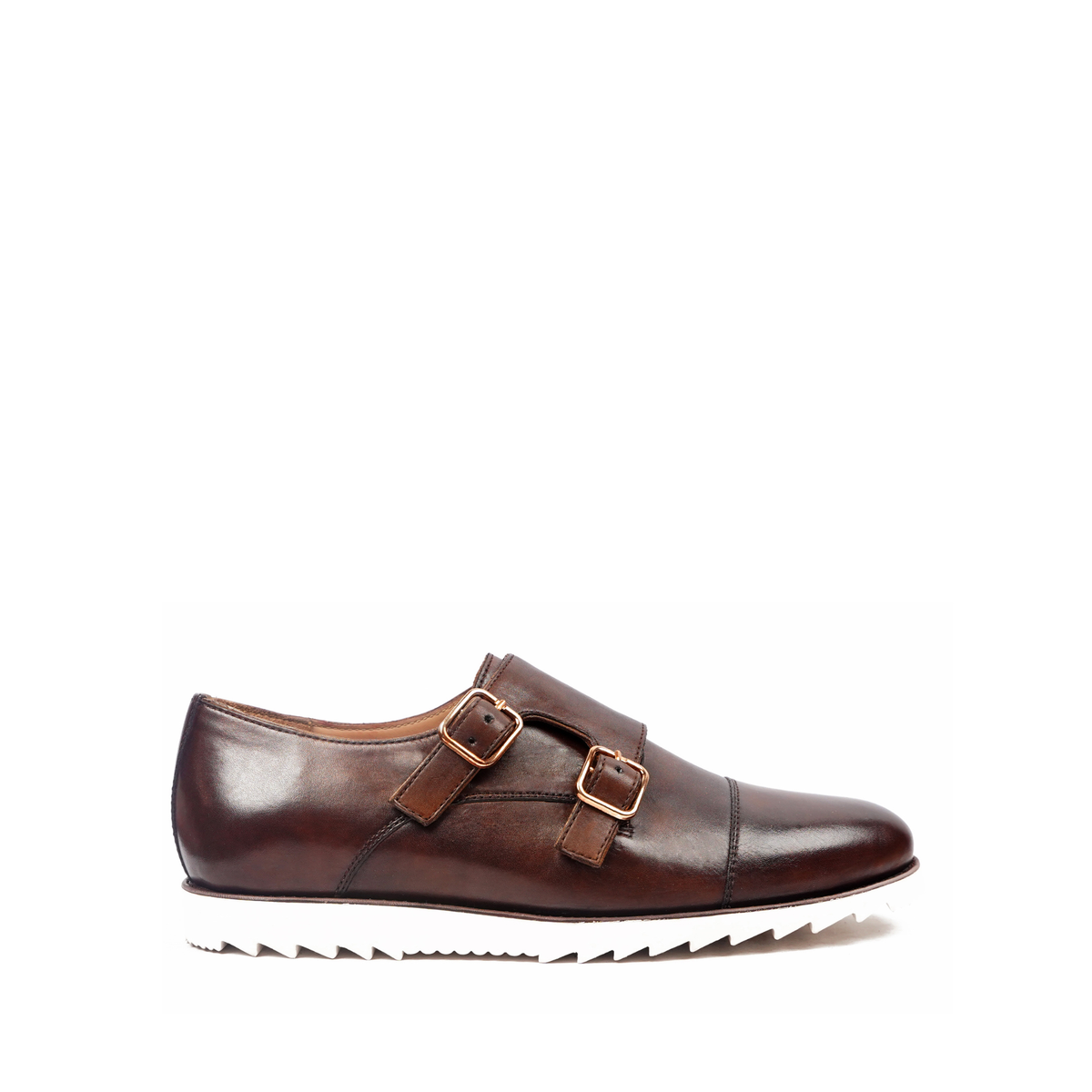 Bantly - Men's Dark Brown Calf leather Double Monkstrap