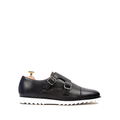 Banzu - Men's Black Calf Leather Double Monkstrap