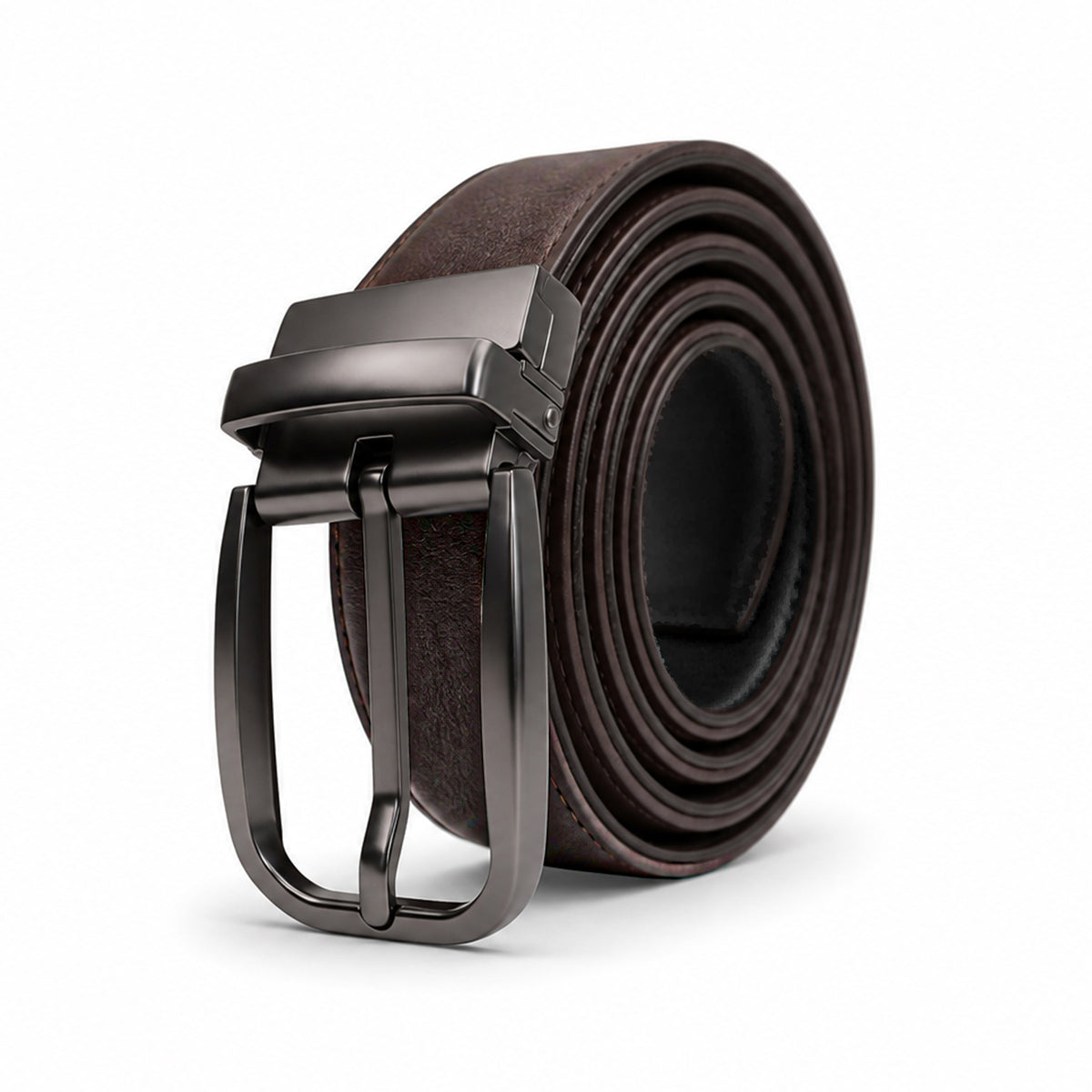 Belix - Men's Dark Brown & Black Double Sided Belt