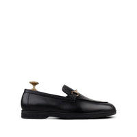 Bennett - Men's Black Pebble Grain Leather Loafer