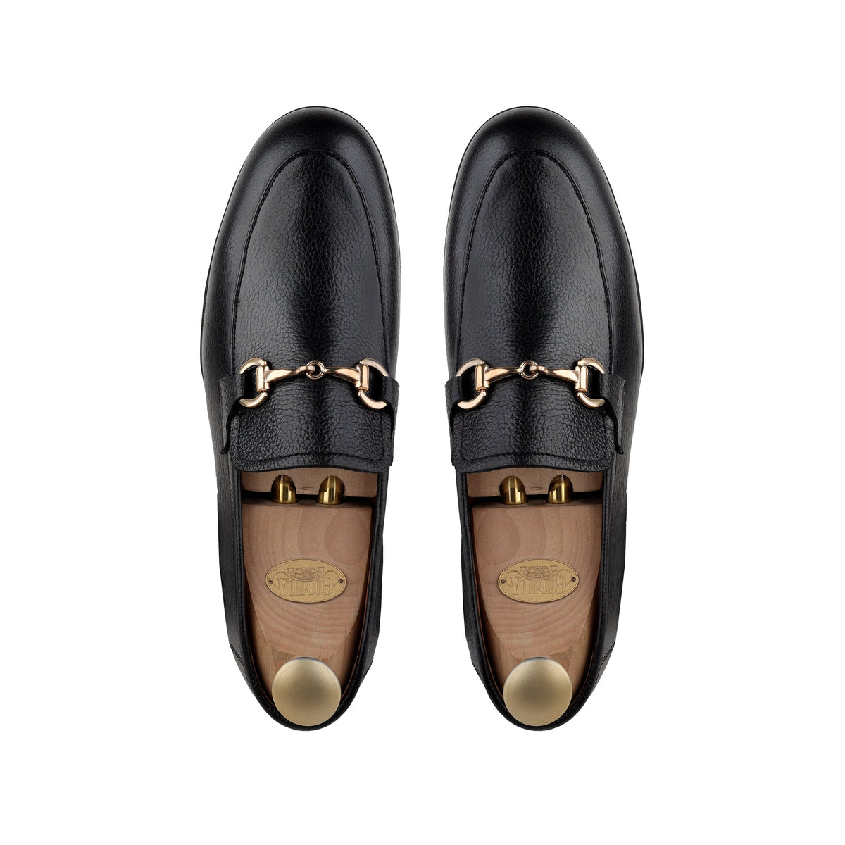 Bennett - Men's Black Pebble Grain Leather Loafer