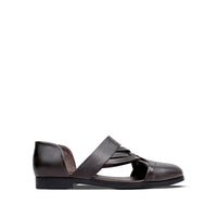 Beom - Men's Dark Brown Calf Leather Sandal