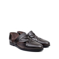 Beom - Men's Dark Brown Calf Leather Sandal