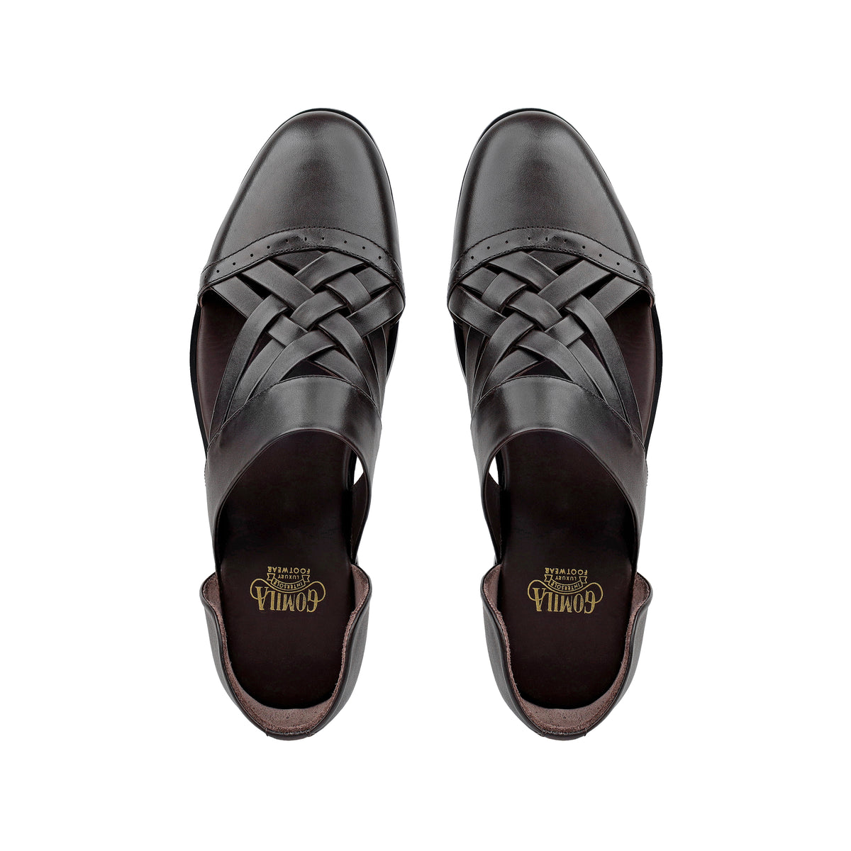 Beom - Men's Dark Brown Calf Leather Sandal