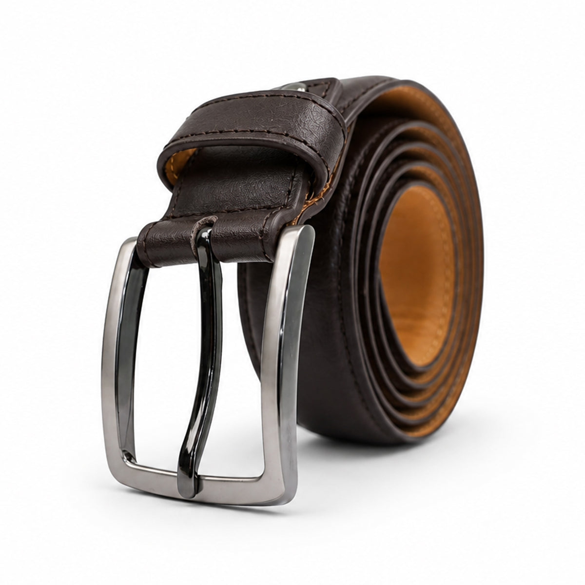 Xelto - Men's Dark Brown Leather Belt