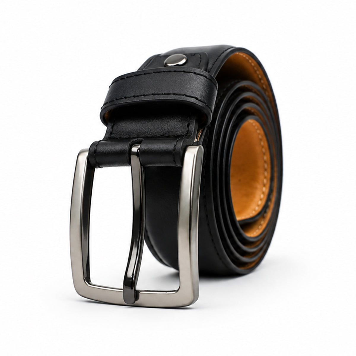 Xelto - Men's Black Leather Belt