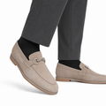 Albert - Men's Biege Suede Loafer