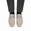 Albert - Men's Biege Suede Loafer