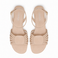 Bella - Women's Beige Strapped Sandal