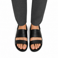 Fidel  - Men's Black Calf Leather Sandal