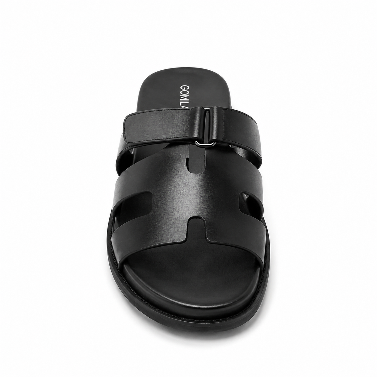 Erif - Men's Black Calf Leather Slipper