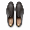Camilo - Men's Dark Brown Calf Leather Wholecut Shoe