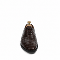 Elvano - Men's Dark Brown Calf Leather Wholecut Shoe