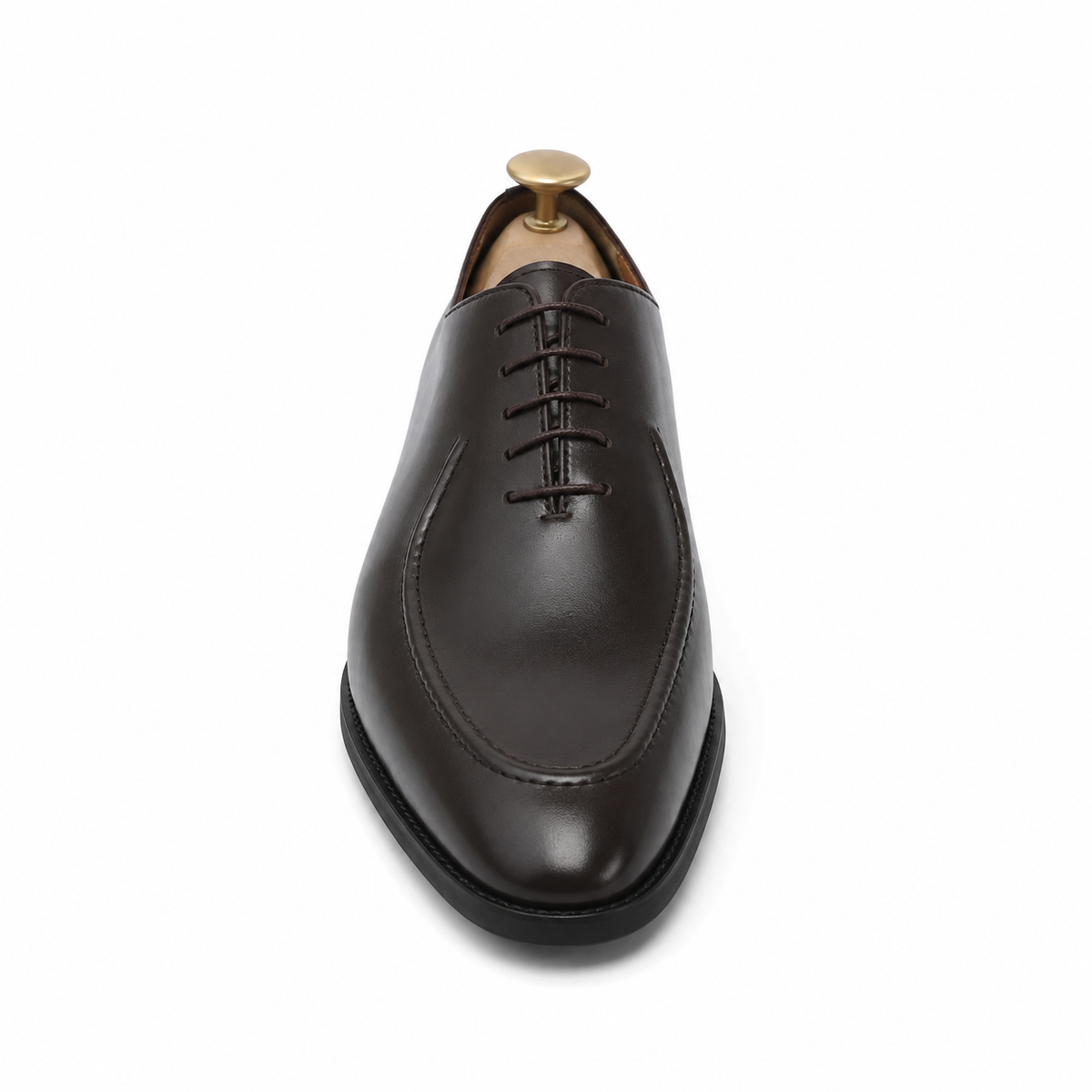 Camilo - Men's Dark Brown Calf Leather Wholecut Shoe