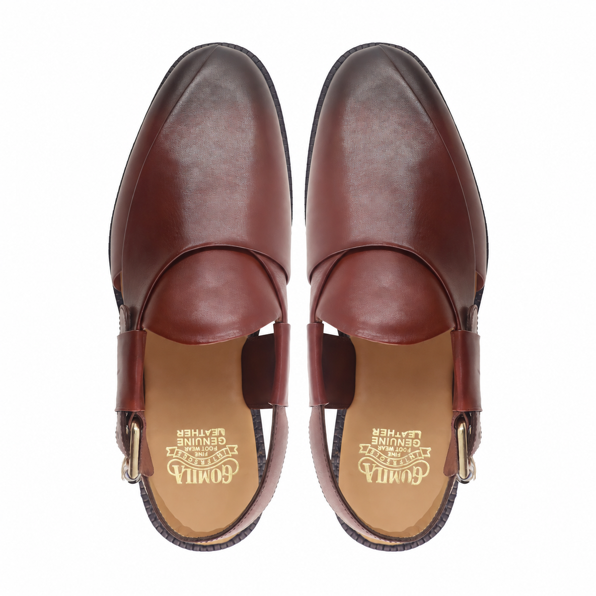 Jonas - Men's Burnished Oxblood Calf Leather Sandal