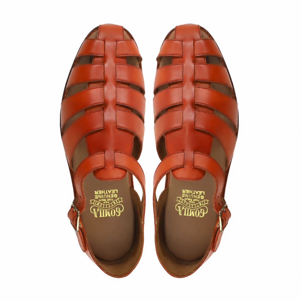 Takuya - Men's Tan Calf Leather Sandal