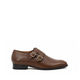Chernihiv - Men's Brown Pebble Grain Leather Double Monkstrap